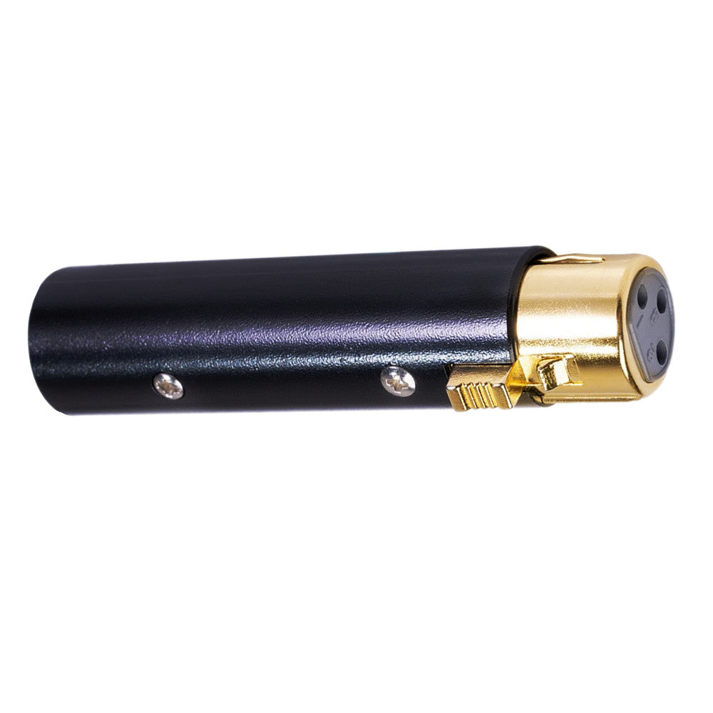 3 pin XLR balanced audio adapter metal housing