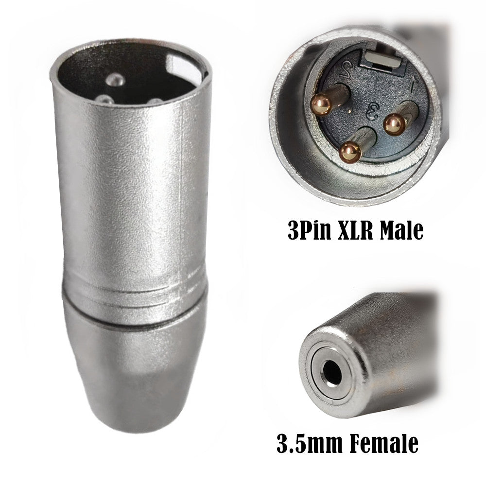 3 pin XLR to 1/8 inch jack female connector