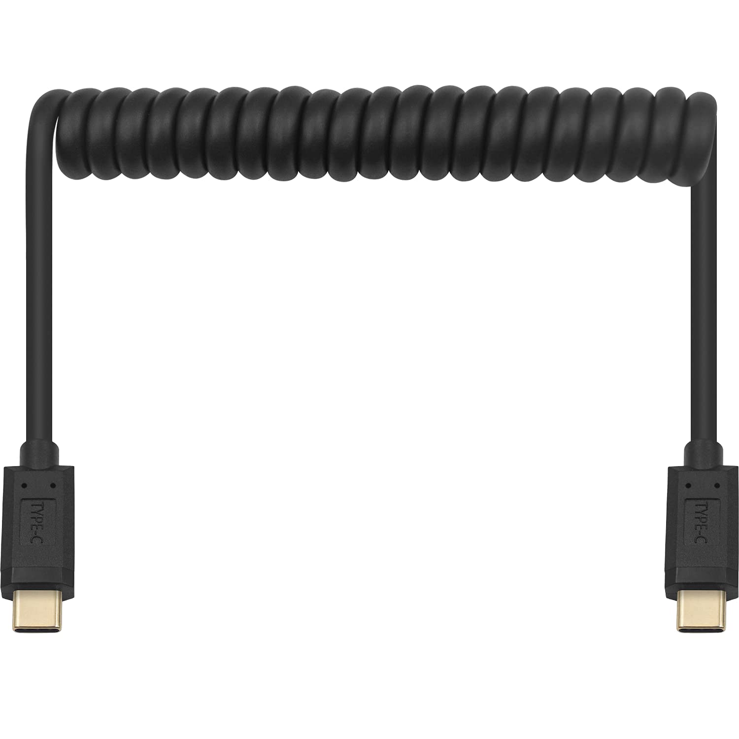 USB-C to USB-C Coiled Data Charge Cable 3A