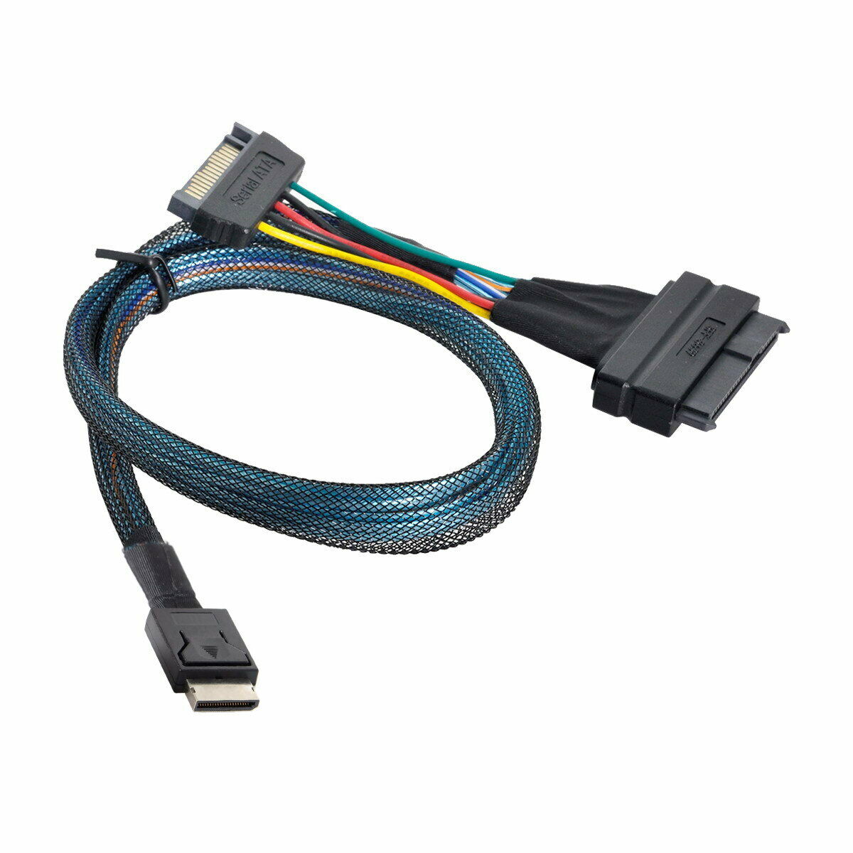 OCuLink (SFF-8611 4i) to U.2 U.3 (SFF-8639) NVME PCIe PCI-Express SSD Cable