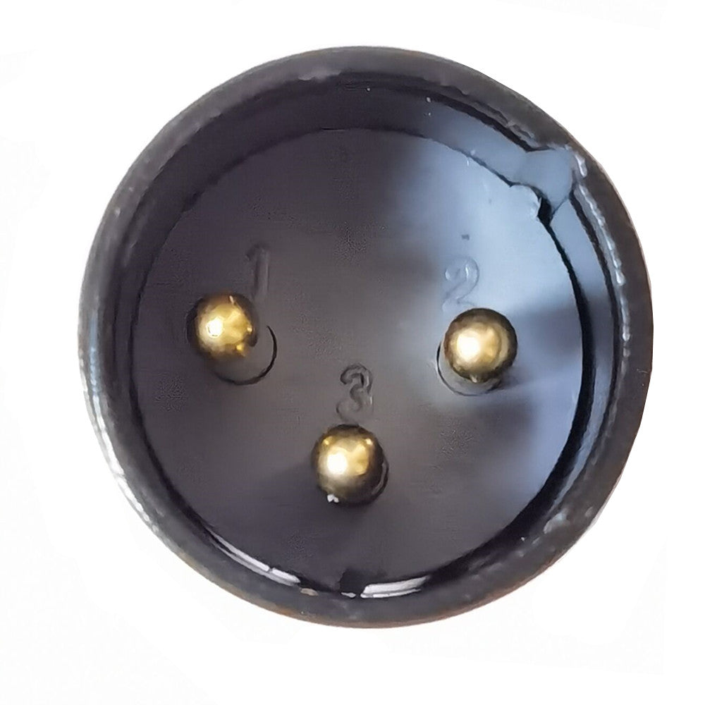 Overview of the 6.35mm TS mono male to XLR male audio adapter