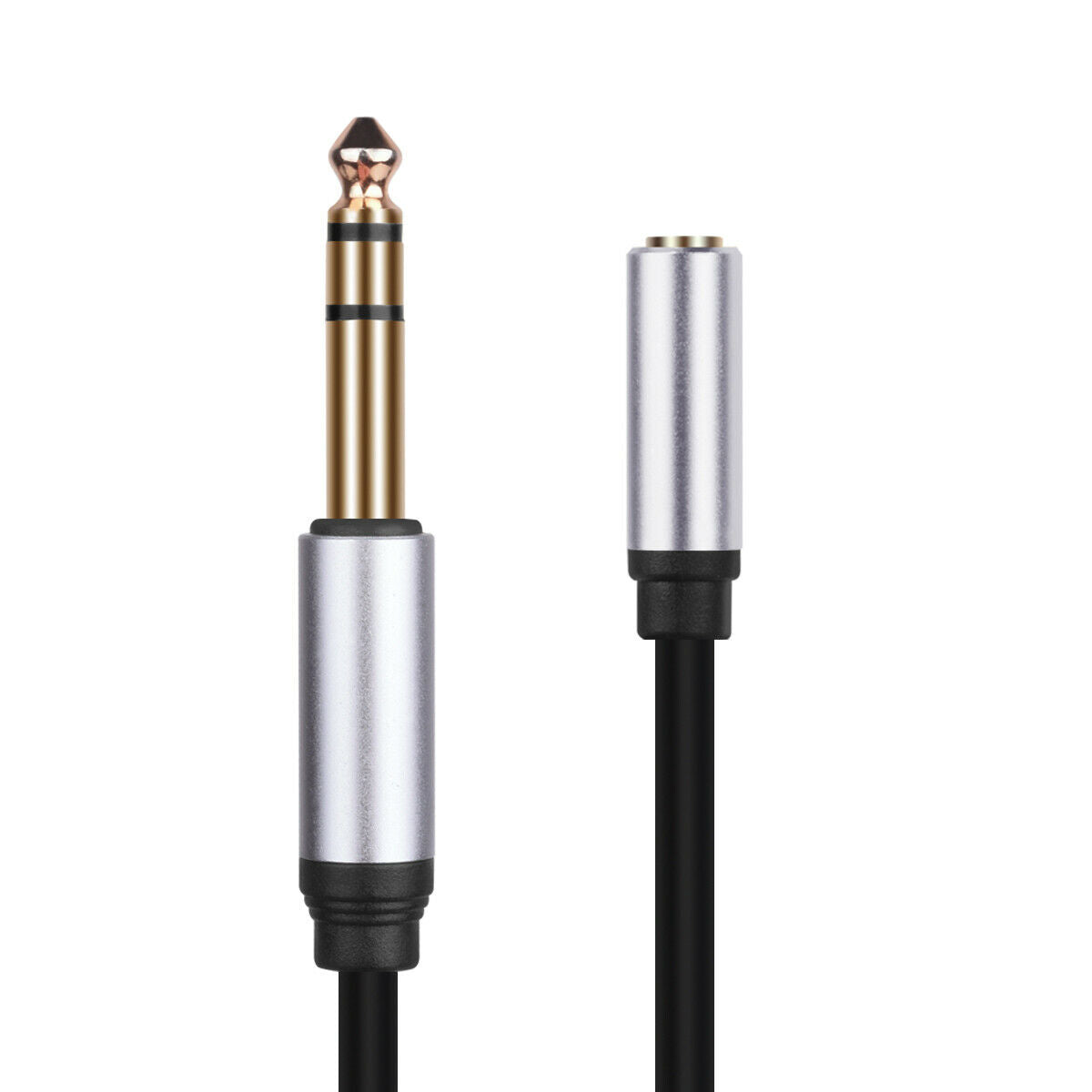 6.35mm 1/4 Male to 3.5mm Female Jack TRS Headphone Audio Cable 0.25m