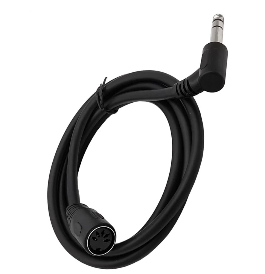 6.35mm jack to 5 pin DIN audio cable
