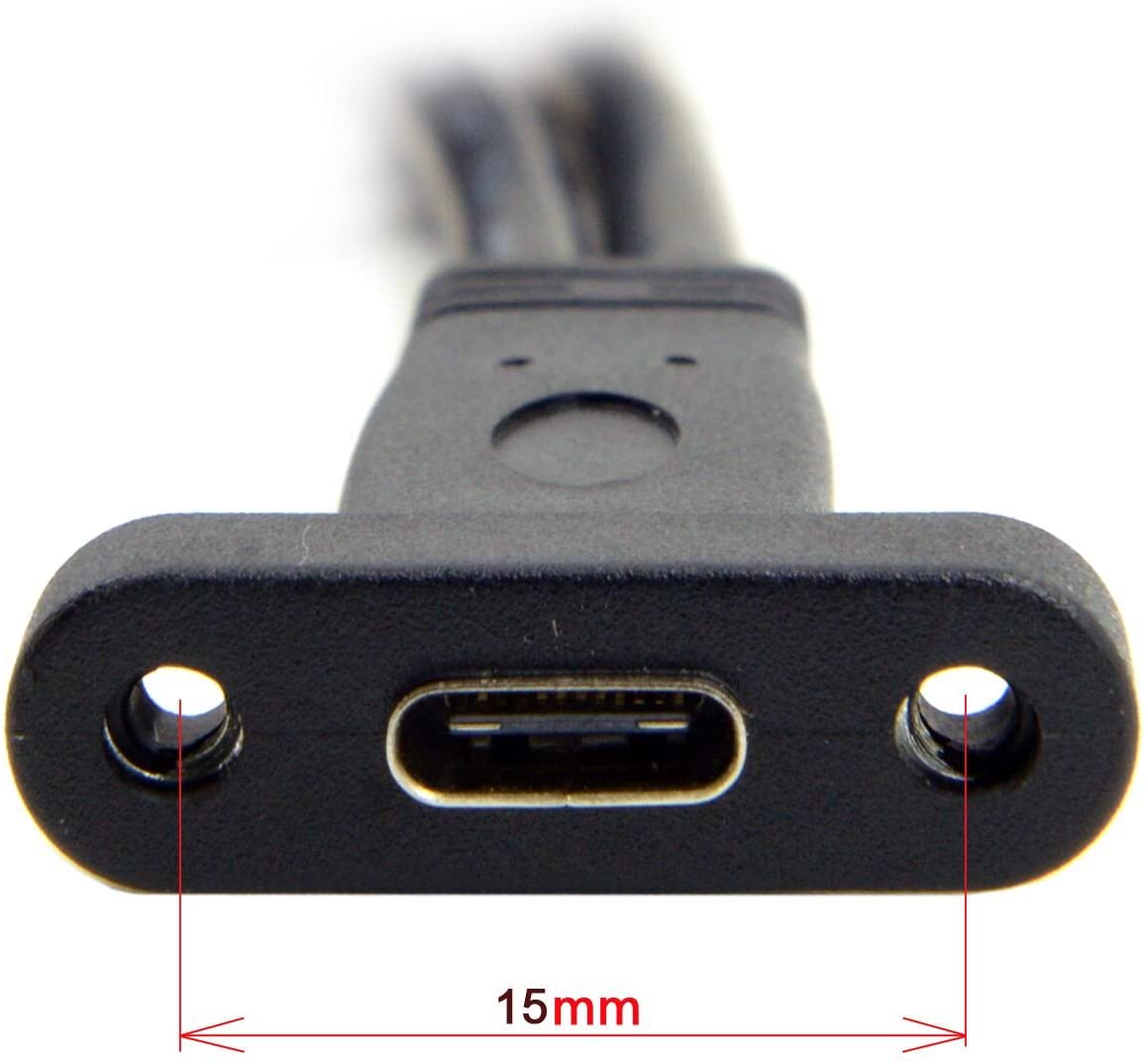 USB-C Female to USB 3.0 Motherboard 19-Pin Header Cable