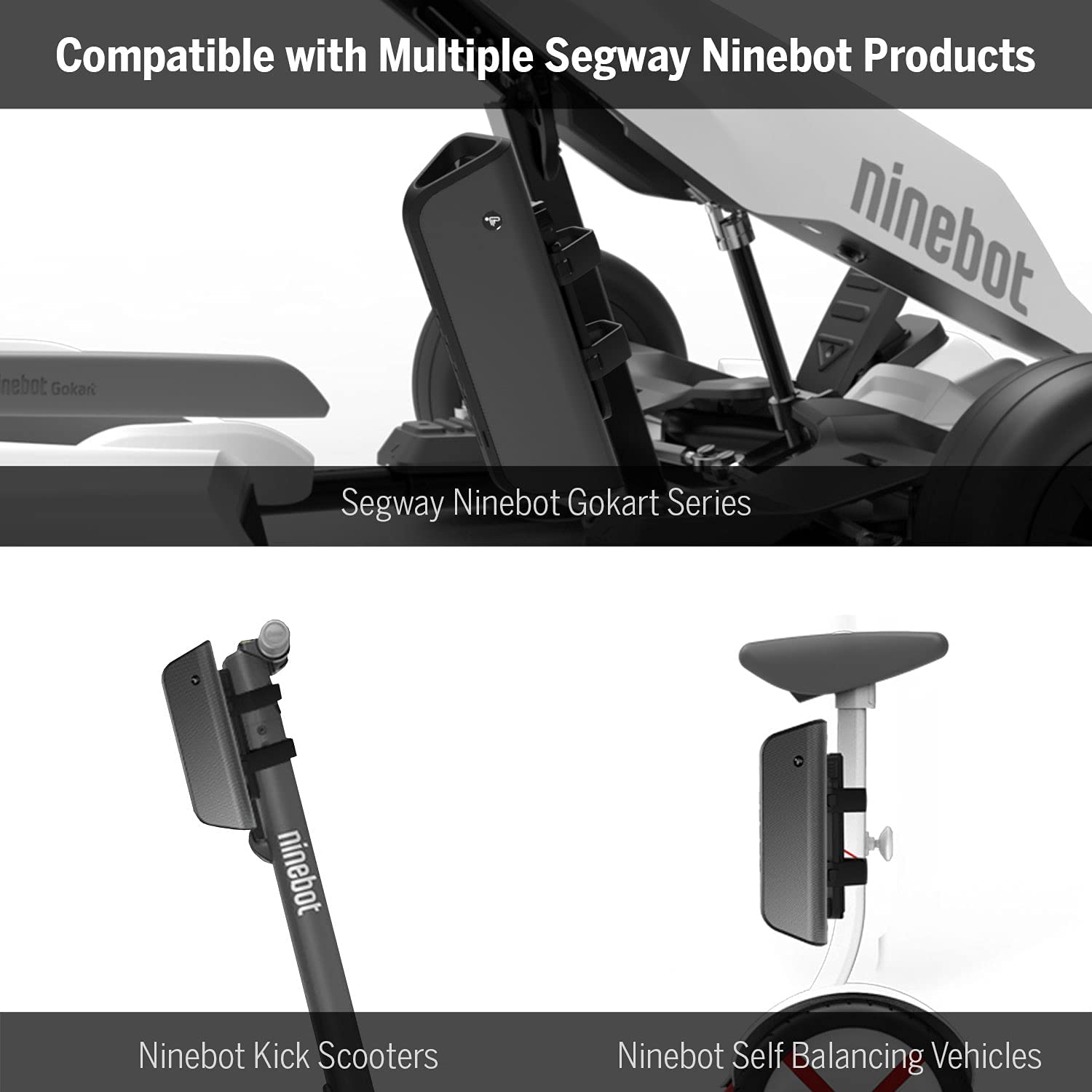 Segway Ninebot Engine Speaker for KickScooter Self-Balancing Scooter Electric Motorbike Ninebot GoKart Electric Bike, Portable Wireless Speakers Bluetooth, IP55 Waterproof