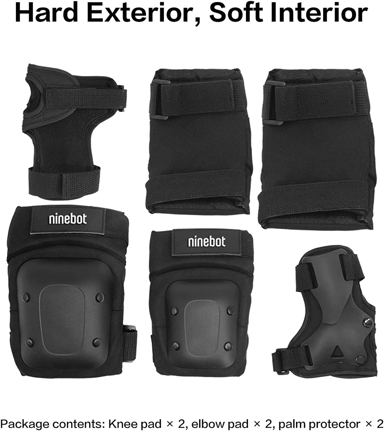 Ninebot Protective Gear Set for Adults Including Knee Pads + Palm and Elbow Protection