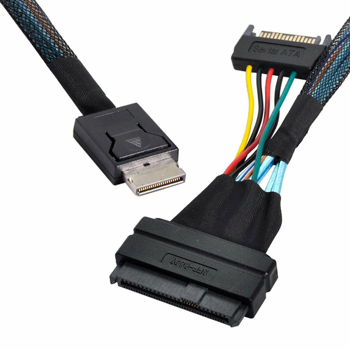 OCuLink (SFF-8611 4i) to U.2 U.3 (SFF-8639) NVME PCIe PCI-Express SSD Cable