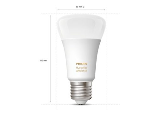 Philips Hue White ambience Starter Kit E27- Bridge, 3 smart bulbs, Dimmer Switch