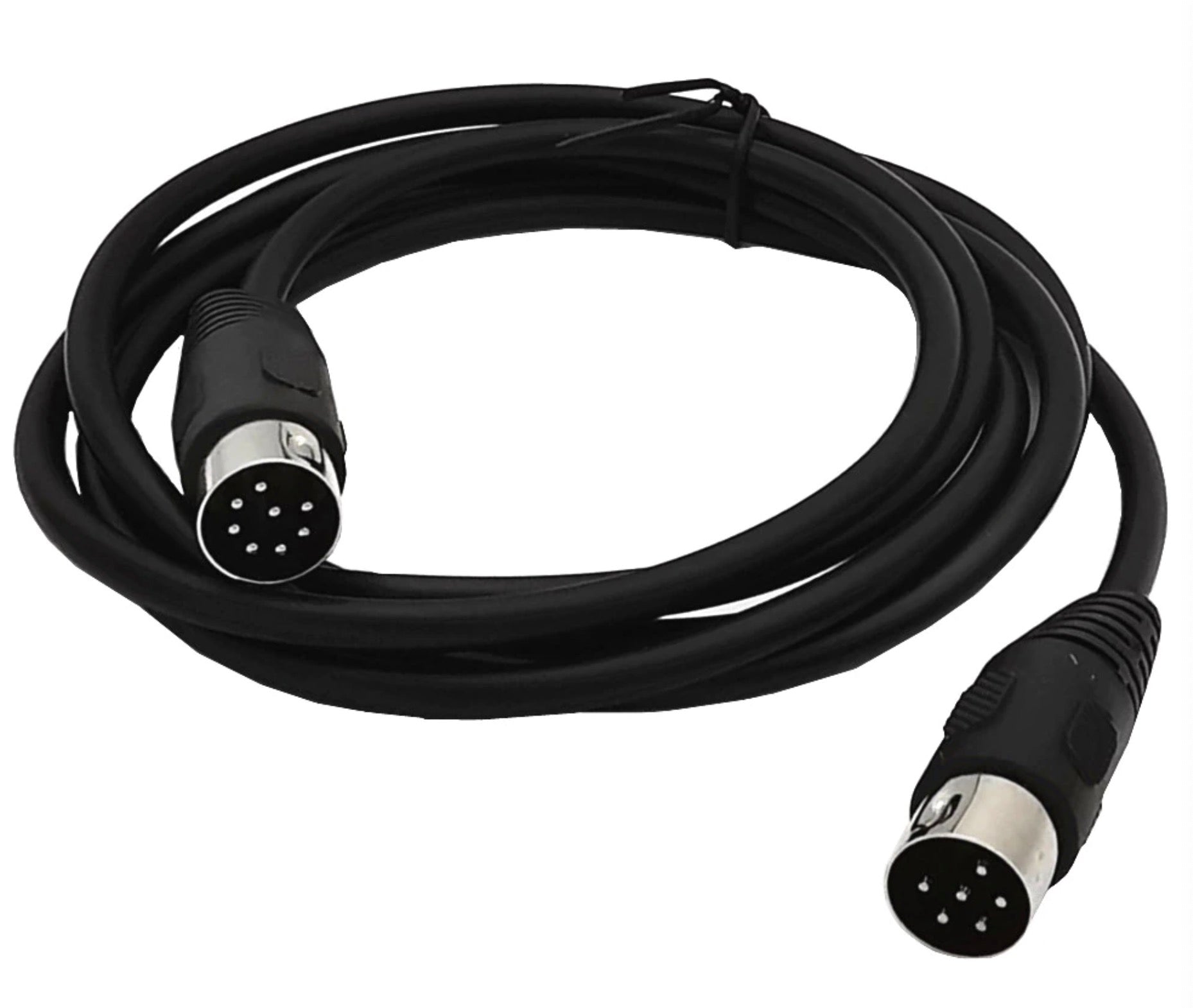 8-pin DIN male to 6-pin DIN male audio data cable