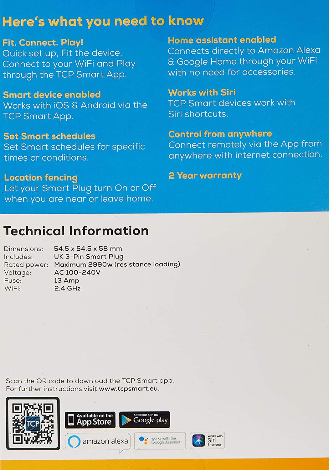 TCP Global Smart Wi-Fi Single Socket UK Plug