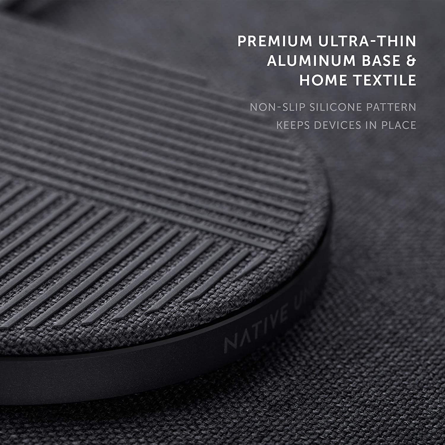 Native Union Drop XL Wireless Charger – 10W Multi-Device Fast Charging Pad compatible with iPhone & Qi Compatible Devices