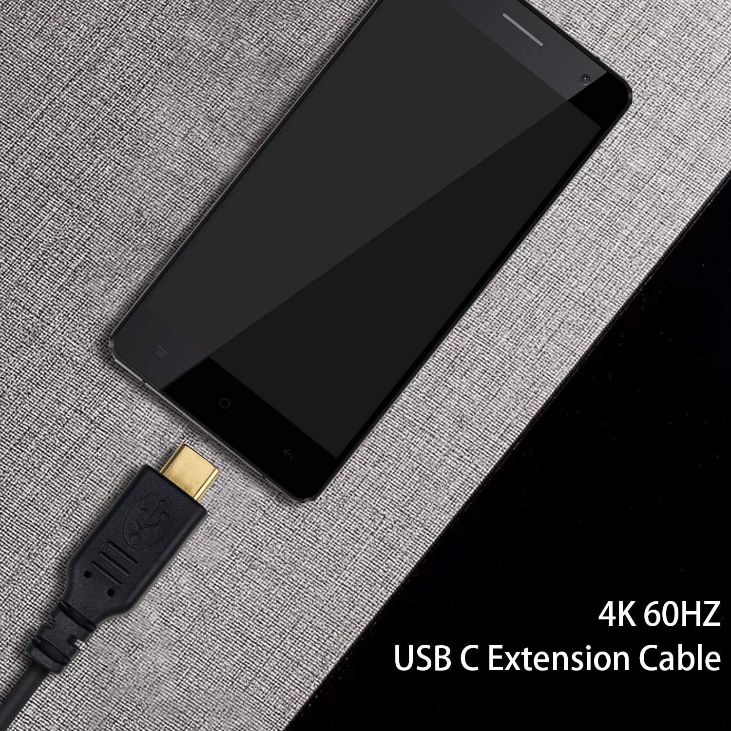 USB 3.1 Type-C Male to Female Fast Charging Extension Cable