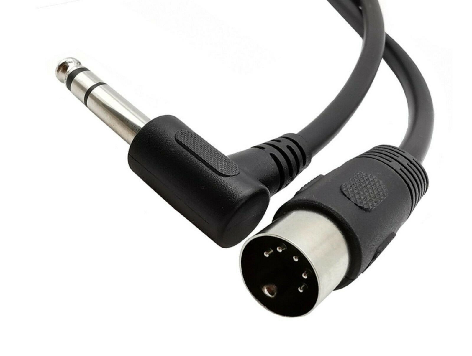 MIDI 5-Pin Din Male to 6.35mm (1/4 Inch) Male TRS Stereo Audio Cable