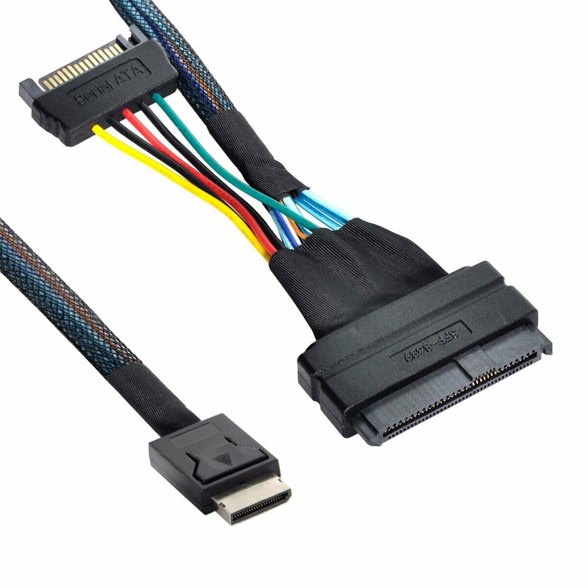 OCuLink (SFF-8611 4i) to U.2 U.3 (SFF-8639) NVME PCIe PCI-Express SSD Cable