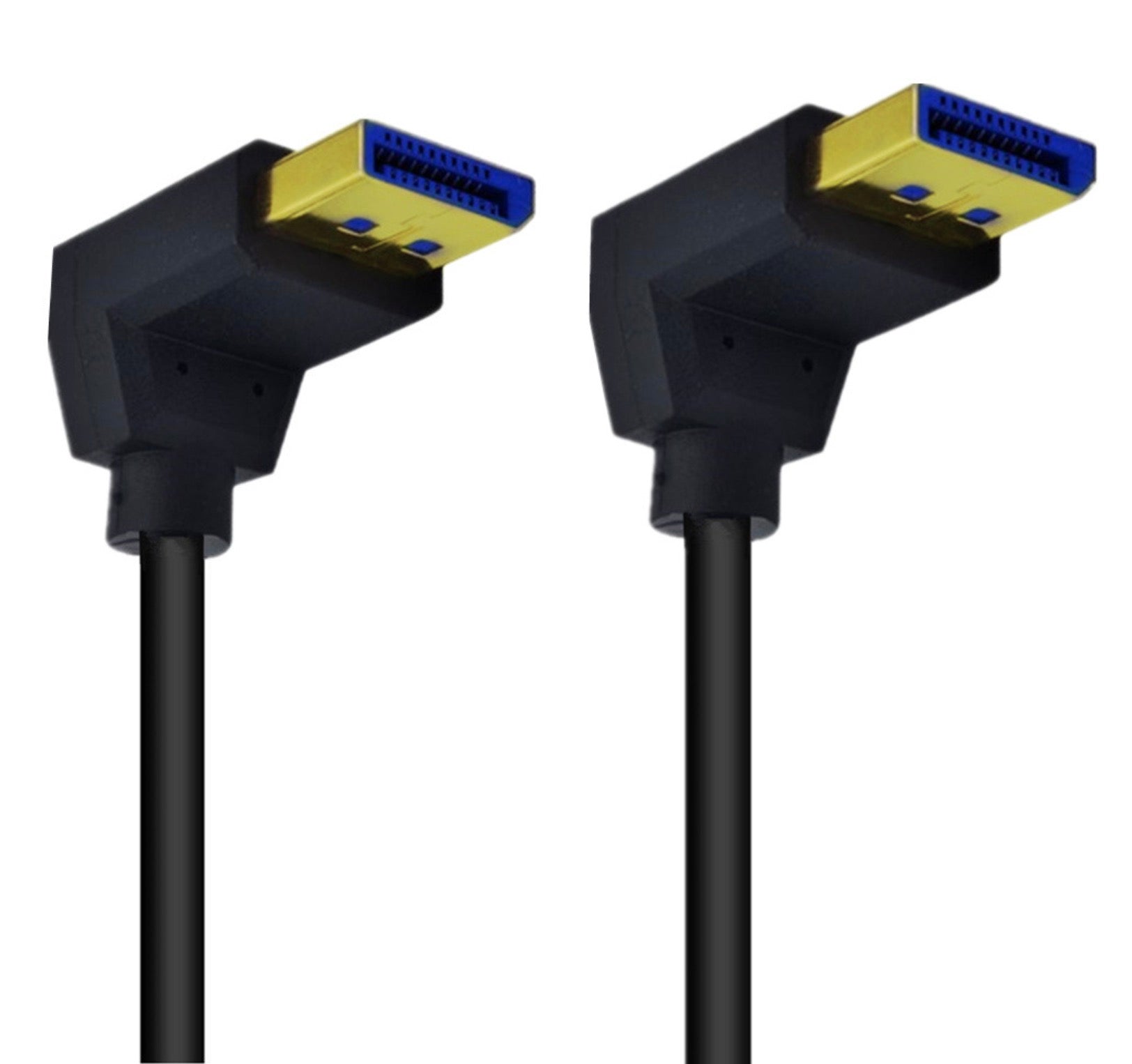 8K DisplayPort 1.4 down angle male to male cable