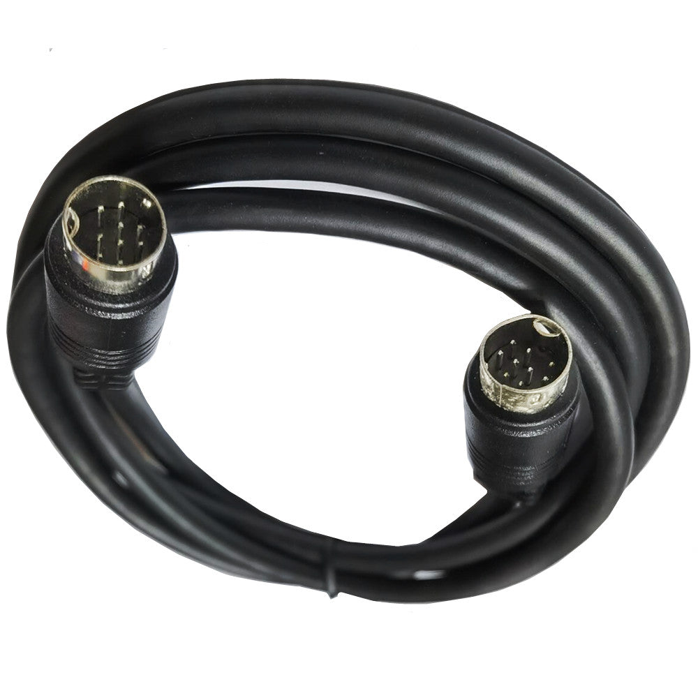 9 pin mini din male to male stereo audio cable.
