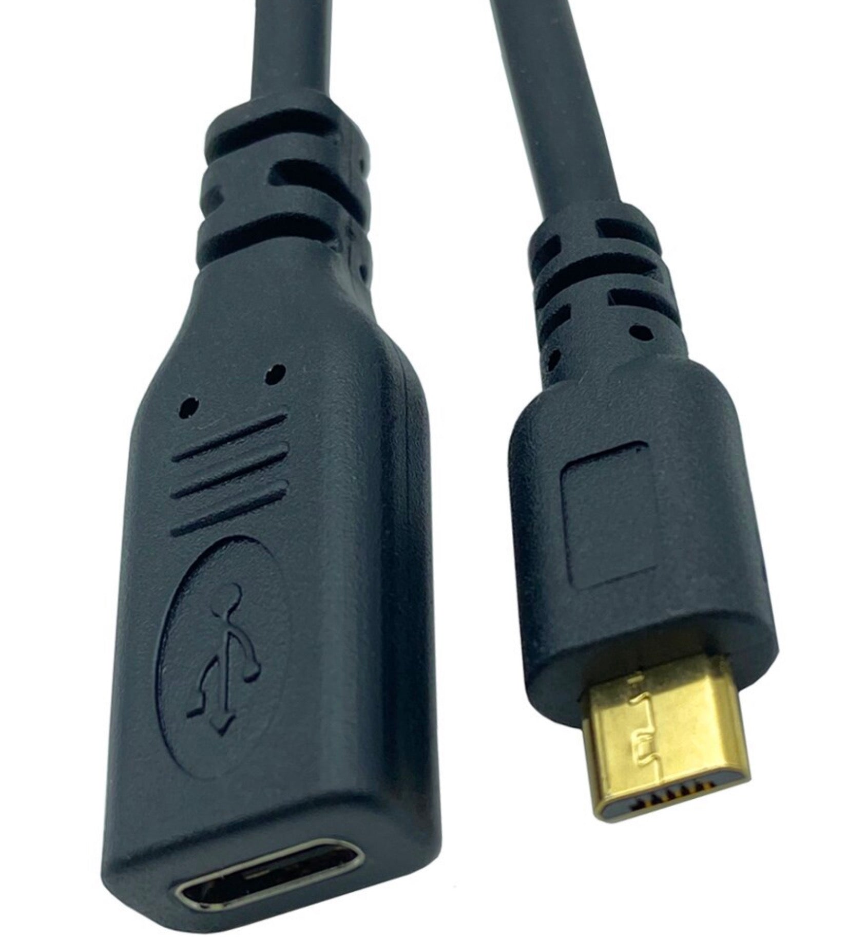 Angled Micro-USB connector detail