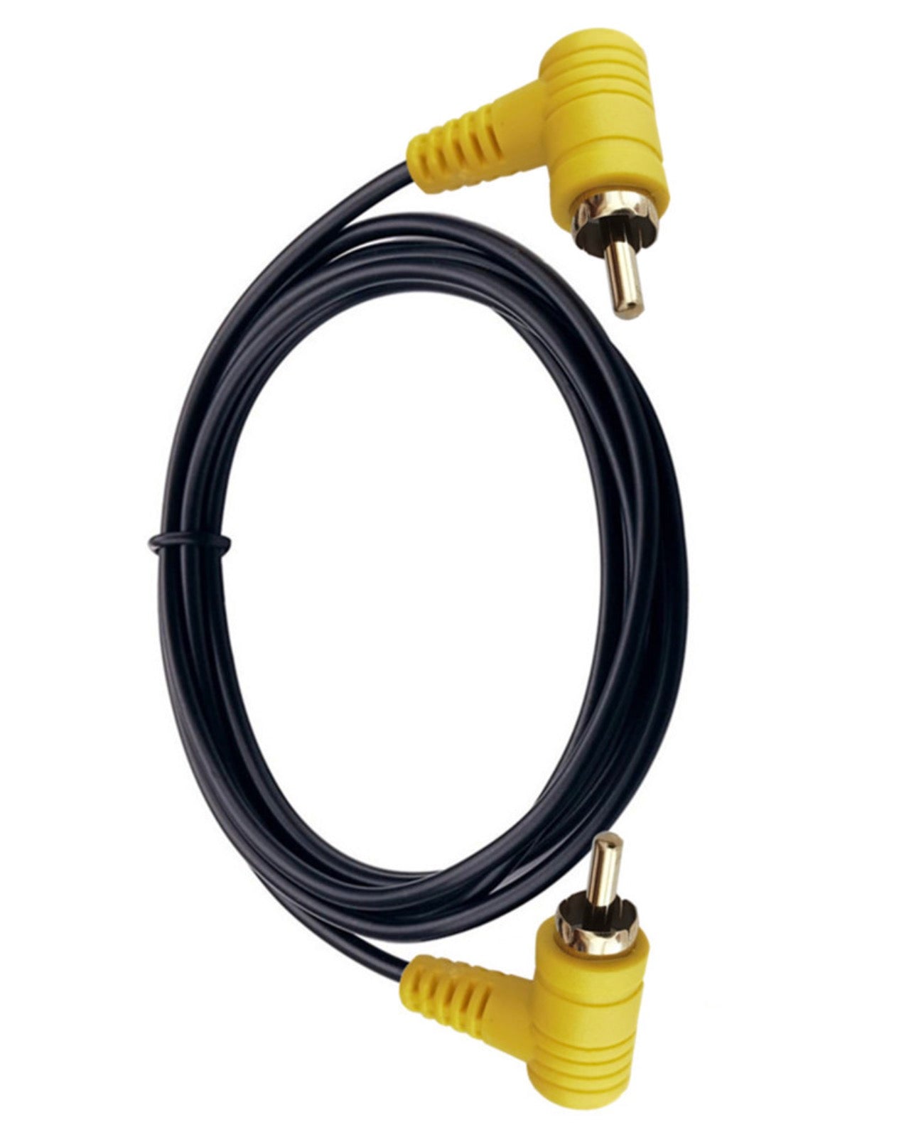 Angled RCA video lead for wall mounted TV