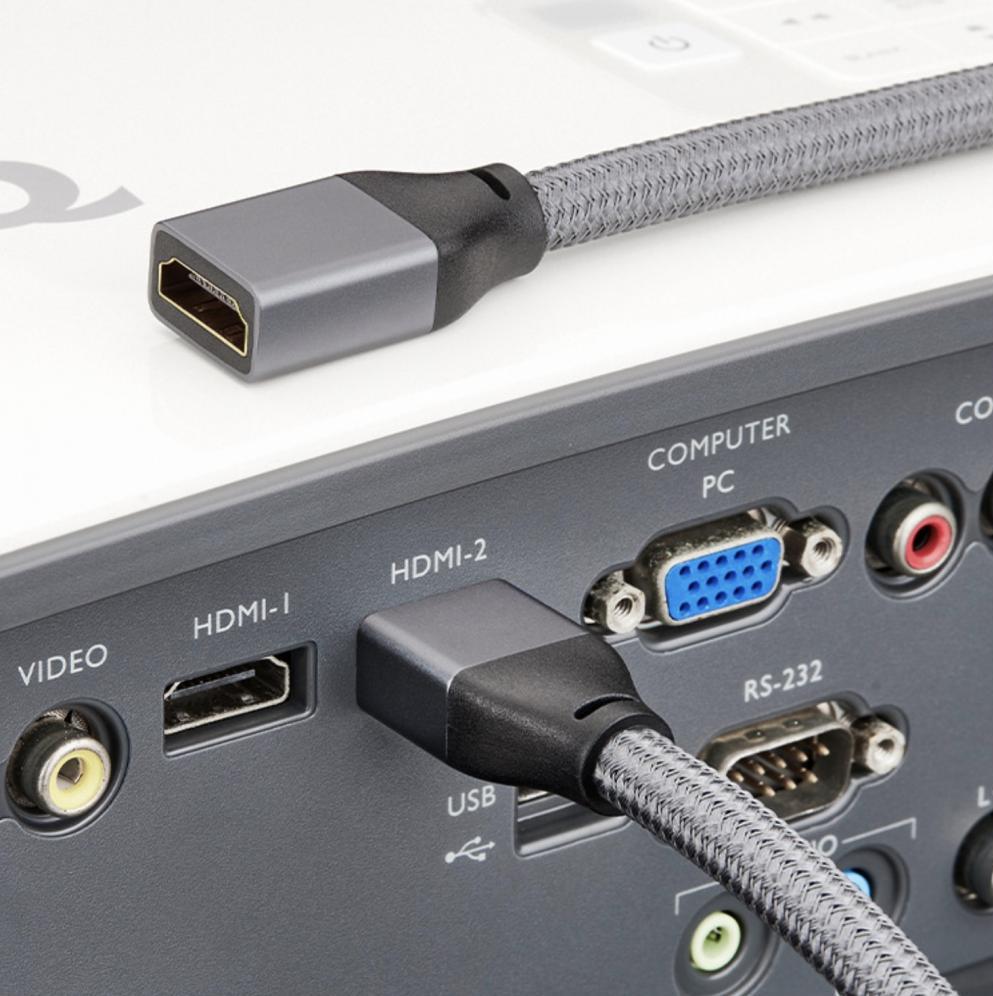  Braided HDMI 2.1 male to female Ultra HD extension cable