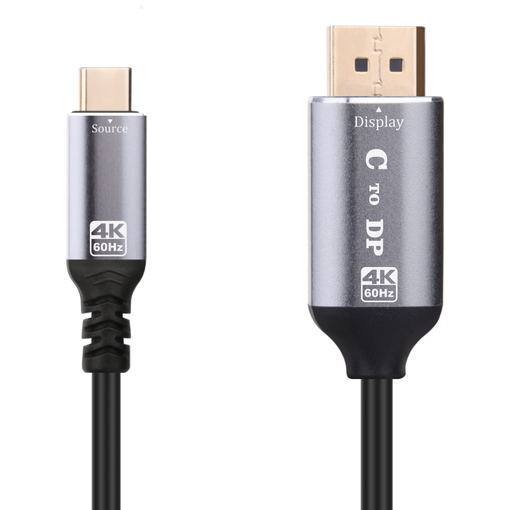 USB-C Male to Displayport Male Video Cable 4K 1.8m