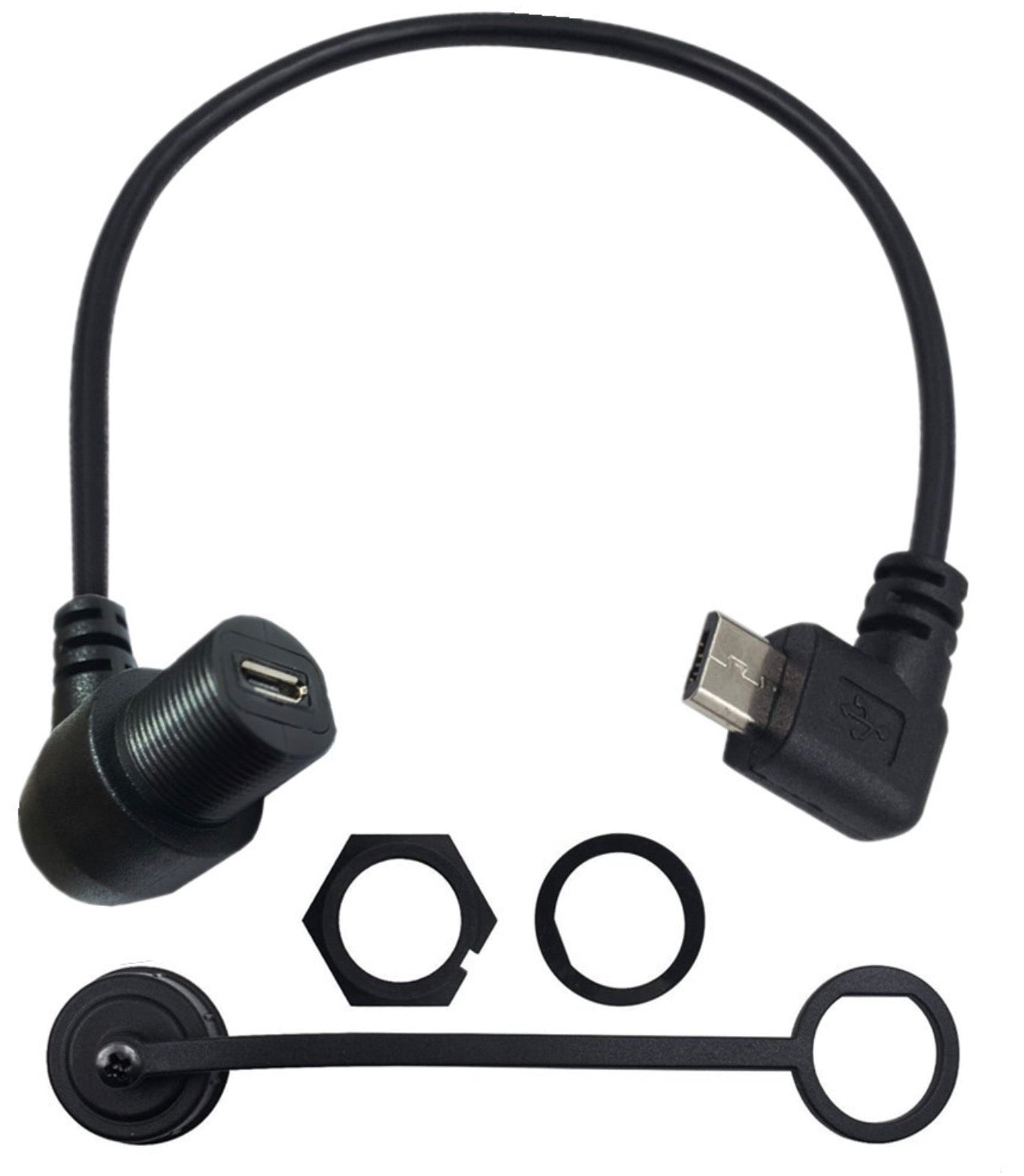 Car Micro USB flush installation cable