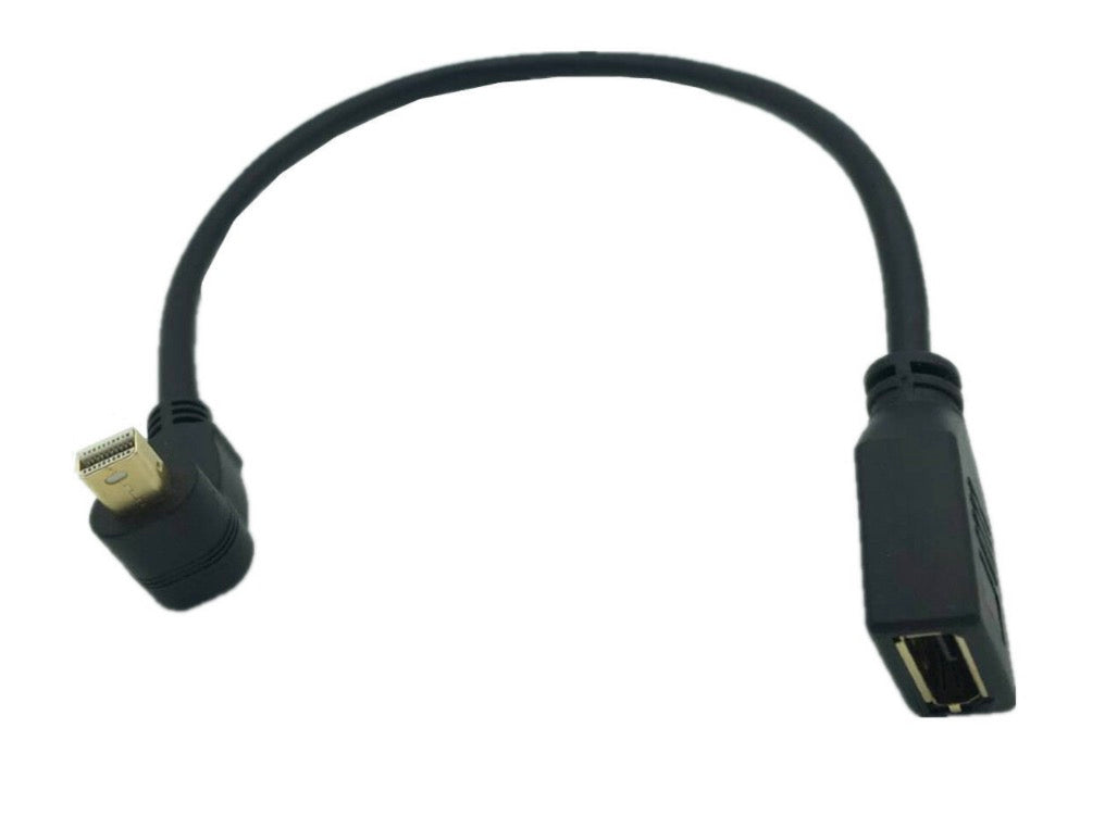 Close-up of DisplayPort female port with gold-plated contacts