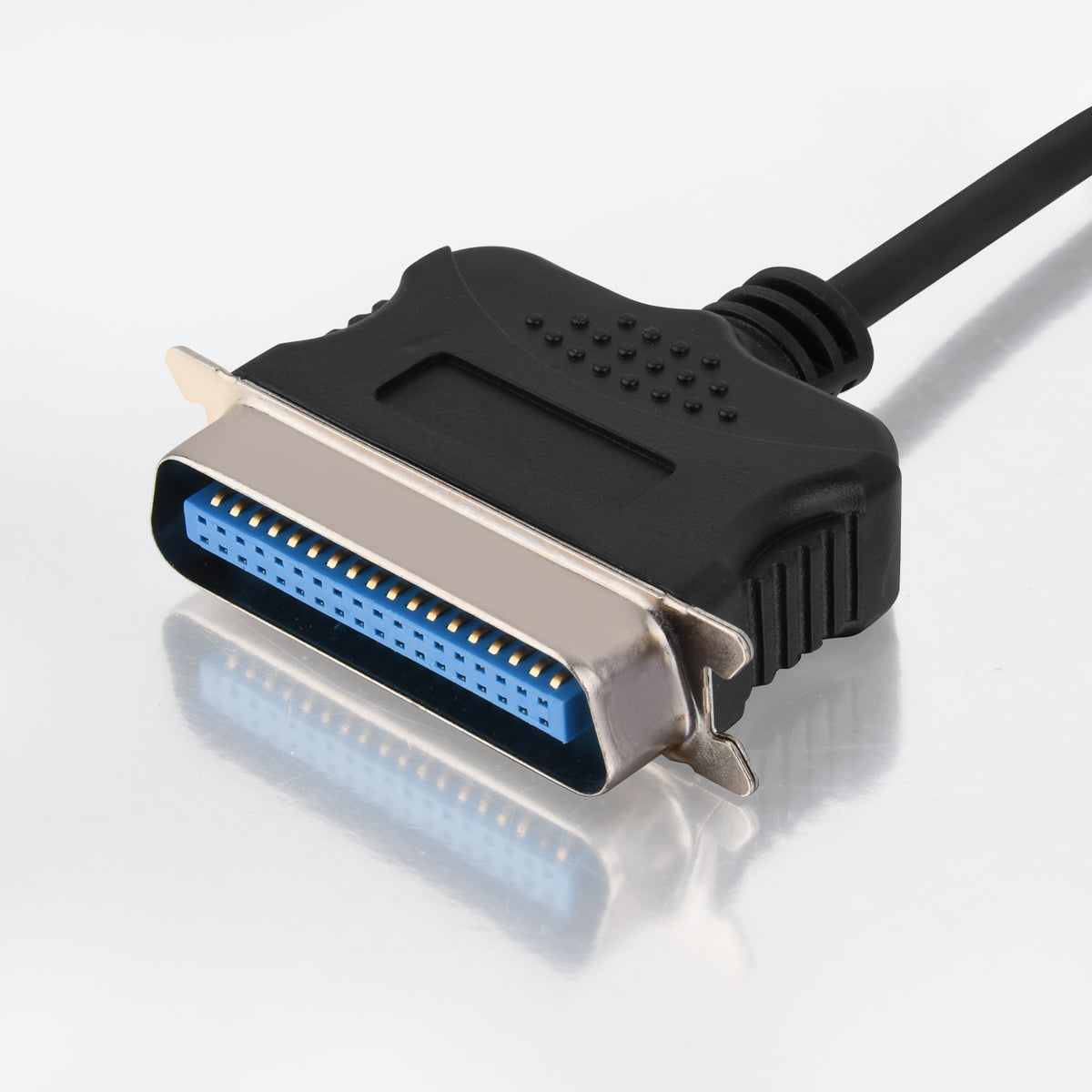 Close-up of USB-A male connector.