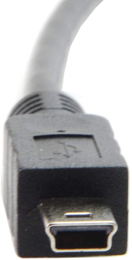 Close-up of USB Mini-B female panel mount socket with screw fixing