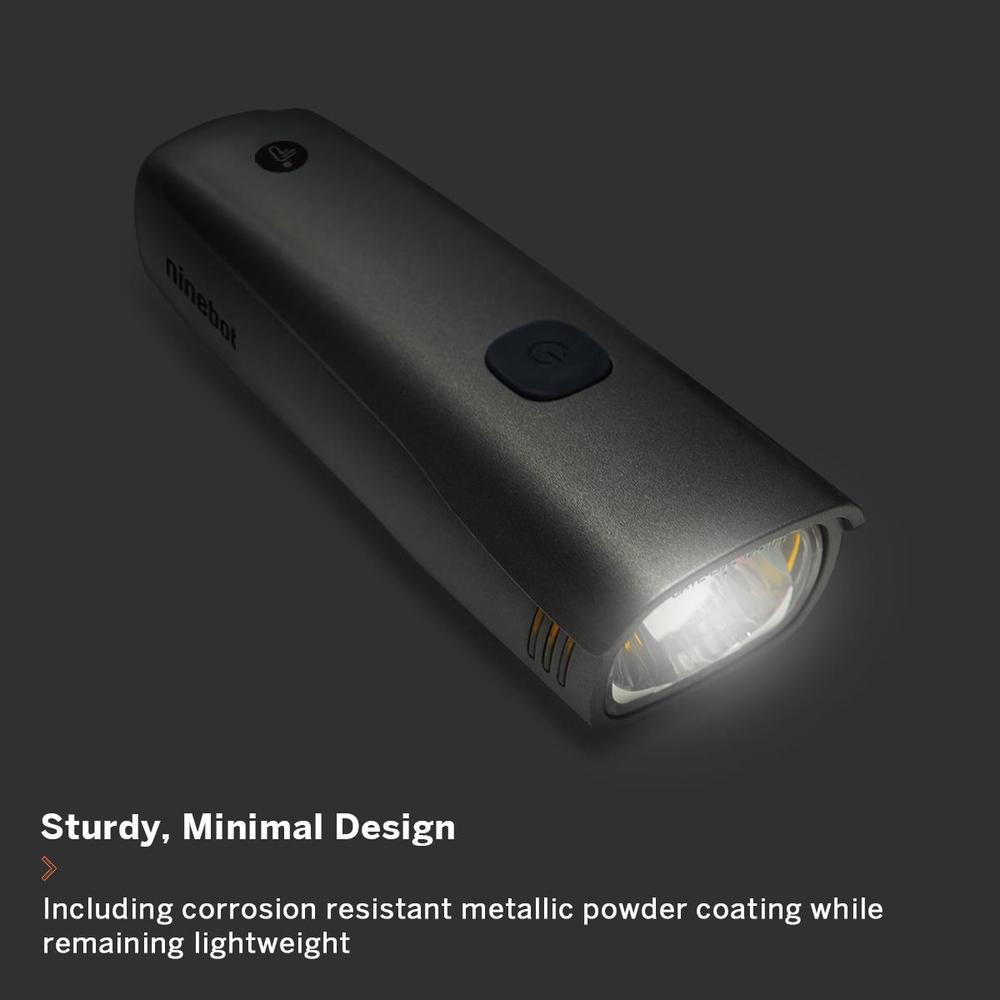 Compact LED headlight mounted on electric scooter