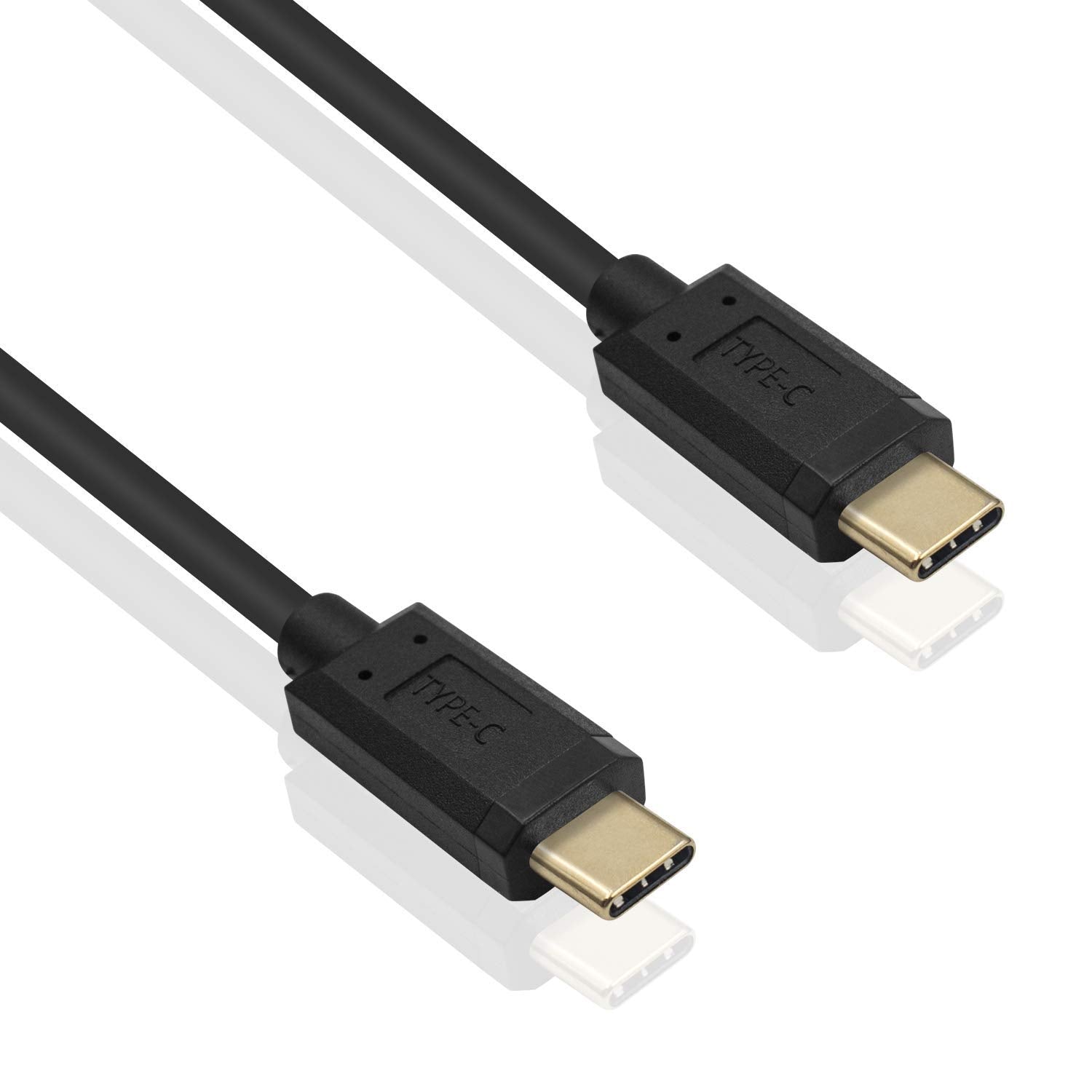 Compact USB-C coiled cable for desk and travel use
