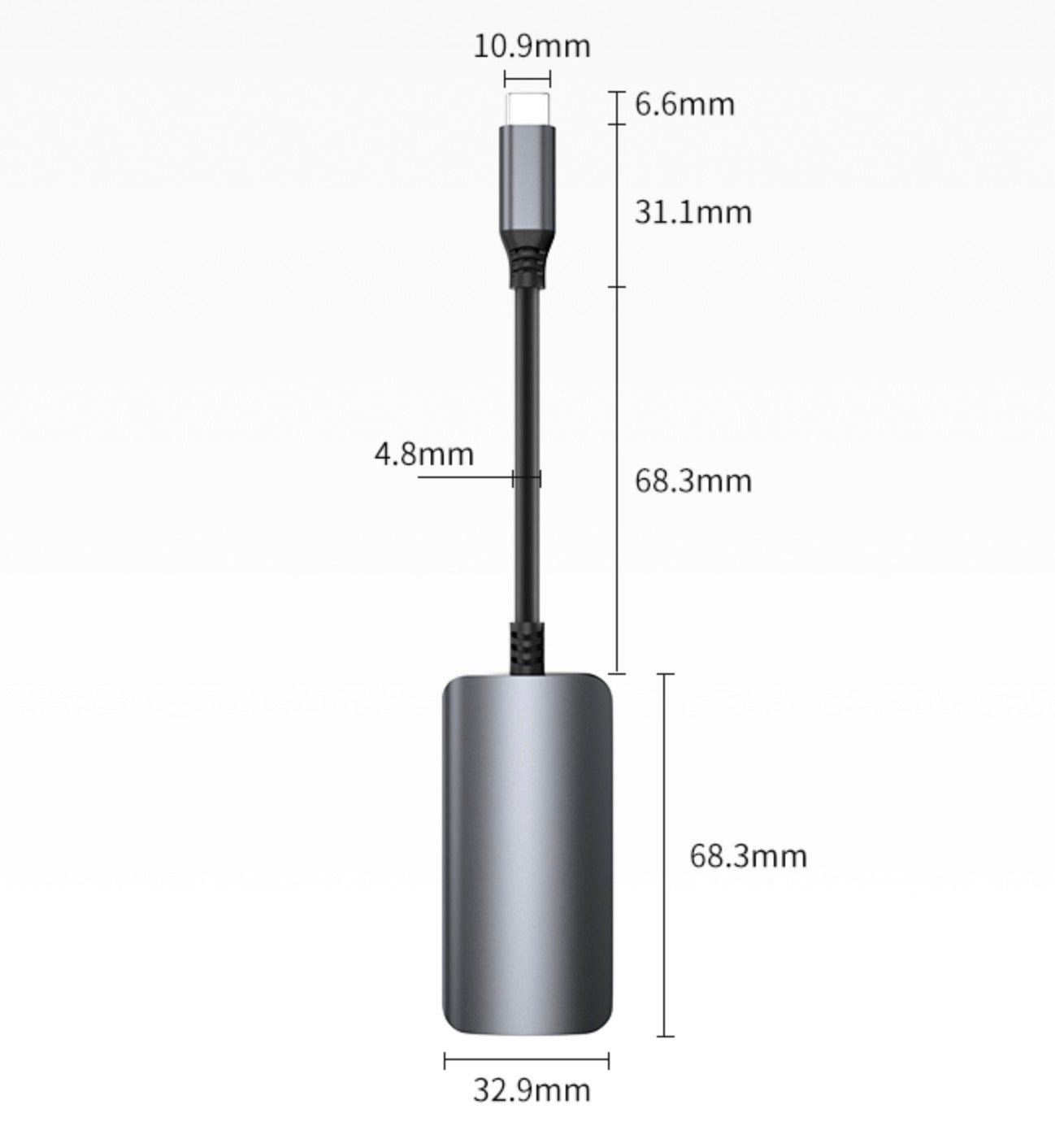 Compact USB-C hub for streaming and presentation