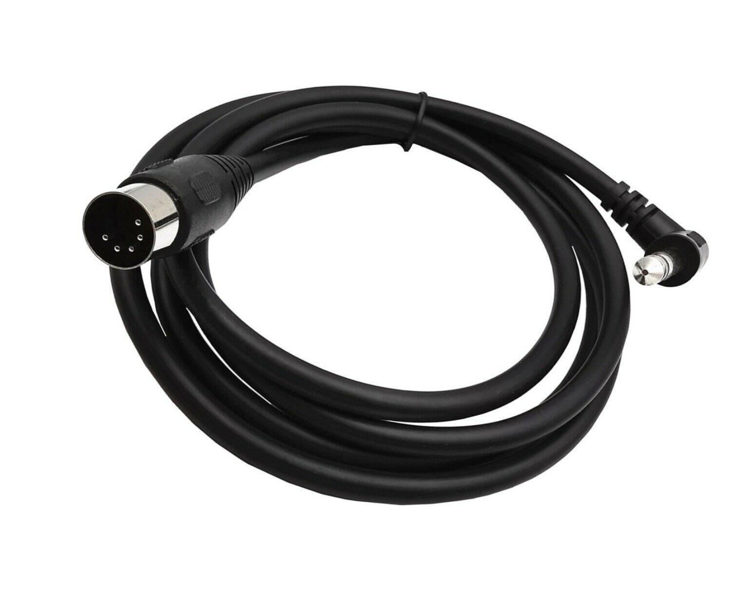 Black keyboard audio cable DIN to 1/4 inch TRS