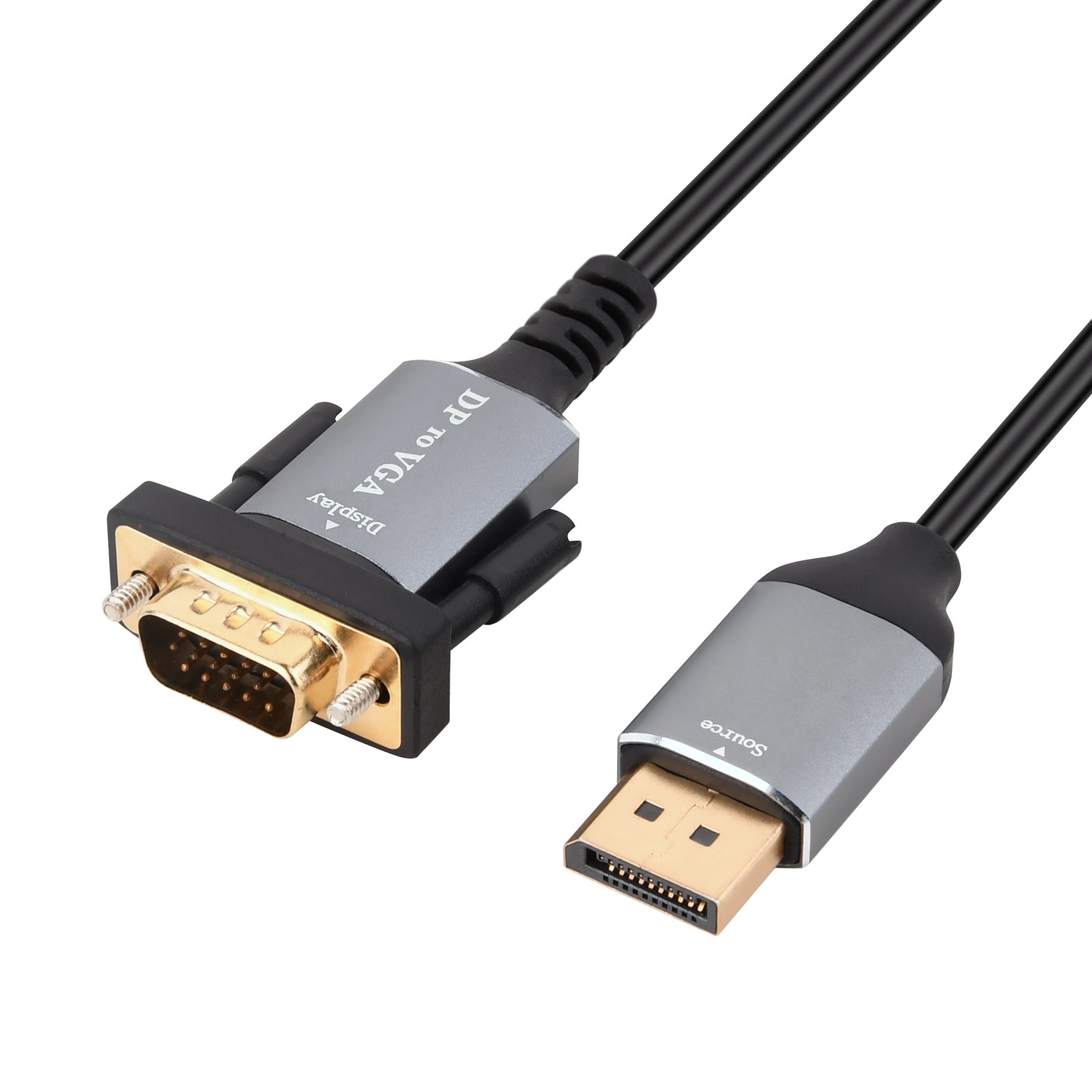 DisplayPort Male to VGA Male Video Cable (DP-VGA) 1.8m