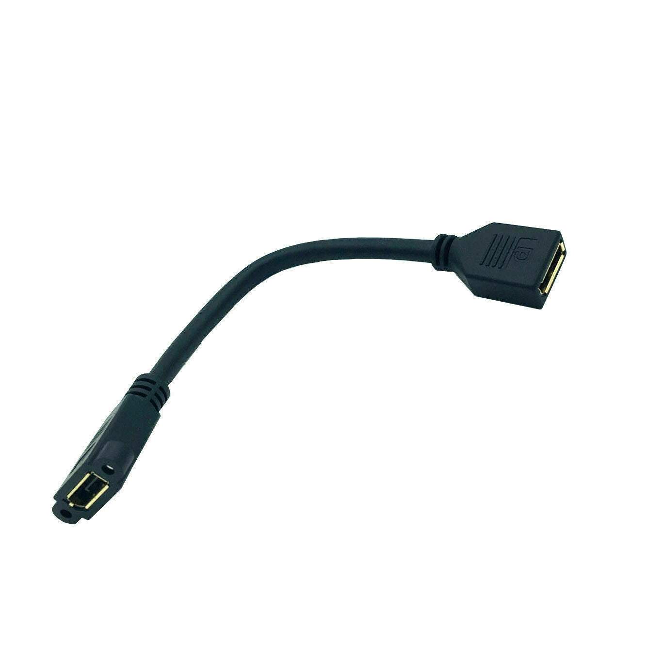 DisplayPort (1.2) Female to Female Single Panel Mount Extension Cable 0.3m