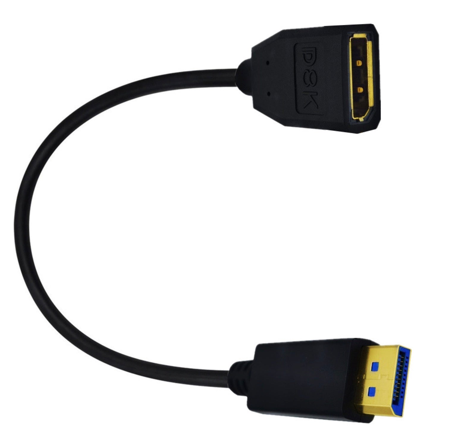 8K DisplayPort  male to female extension cable