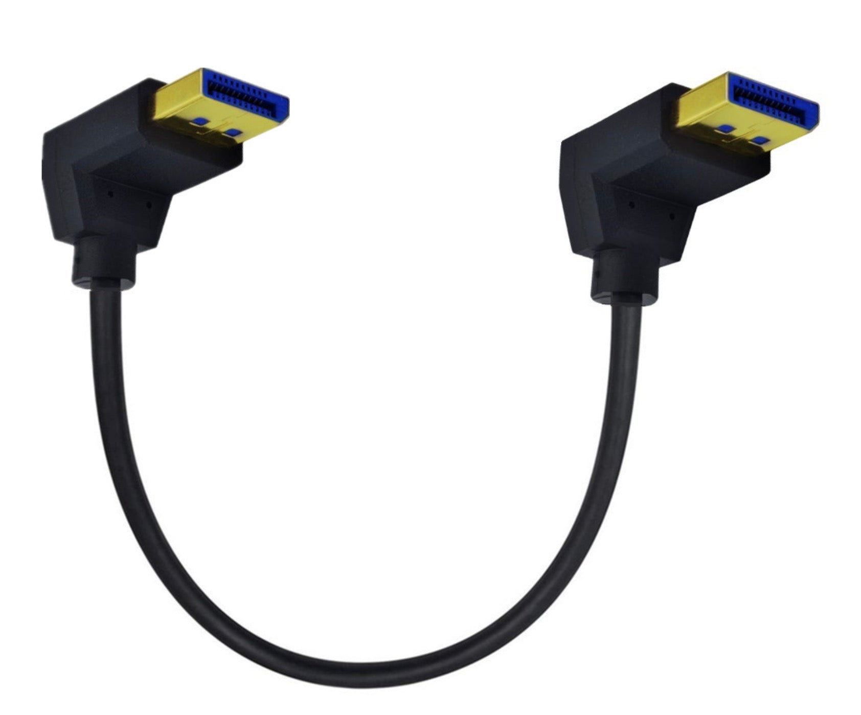 DisplayPort 90 degree down angled cable 8K