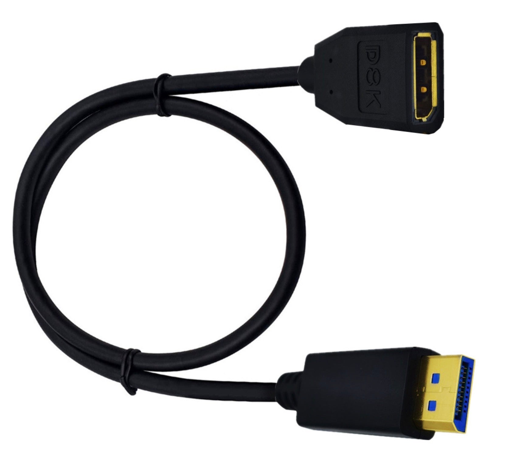 DisplayPort extension cable for monitor setup