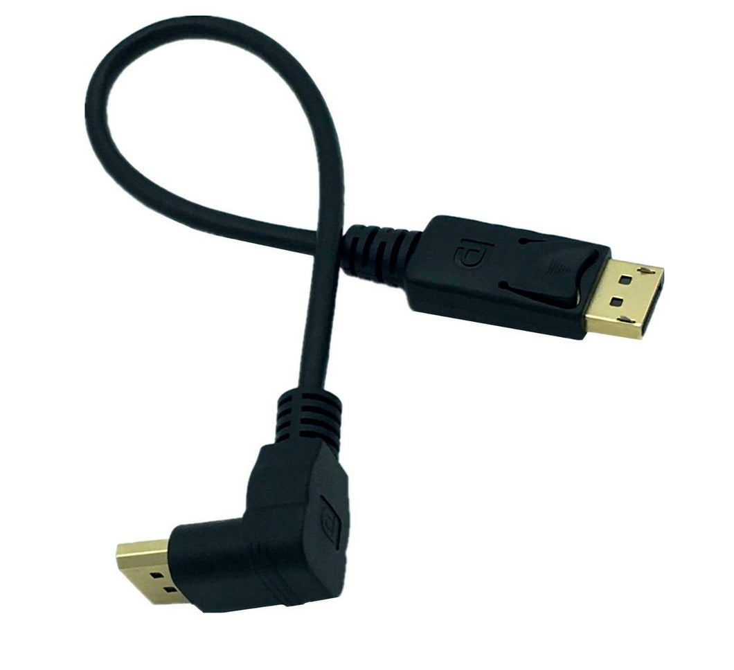 DisplayPort male-to-male cable 0.3m with gold-plated connectors