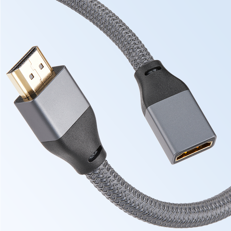 HDMI 2.1 Male to Female Ultra 8K 60Hz Braided Extension Cable