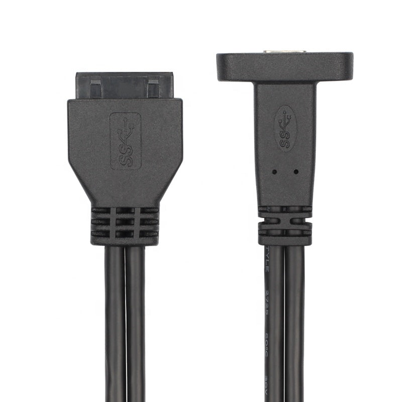 USB-C Female to USB 3.0 Motherboard 19-Pin Header Cable