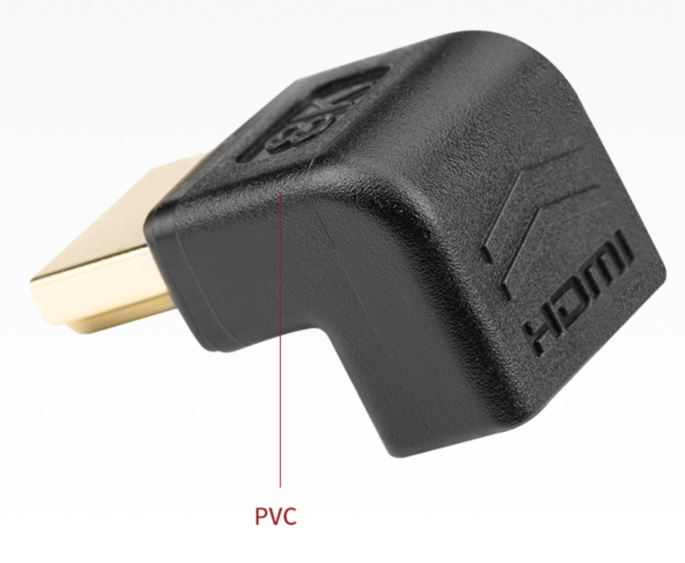 HDMI right angle adapter for wall mounted TV