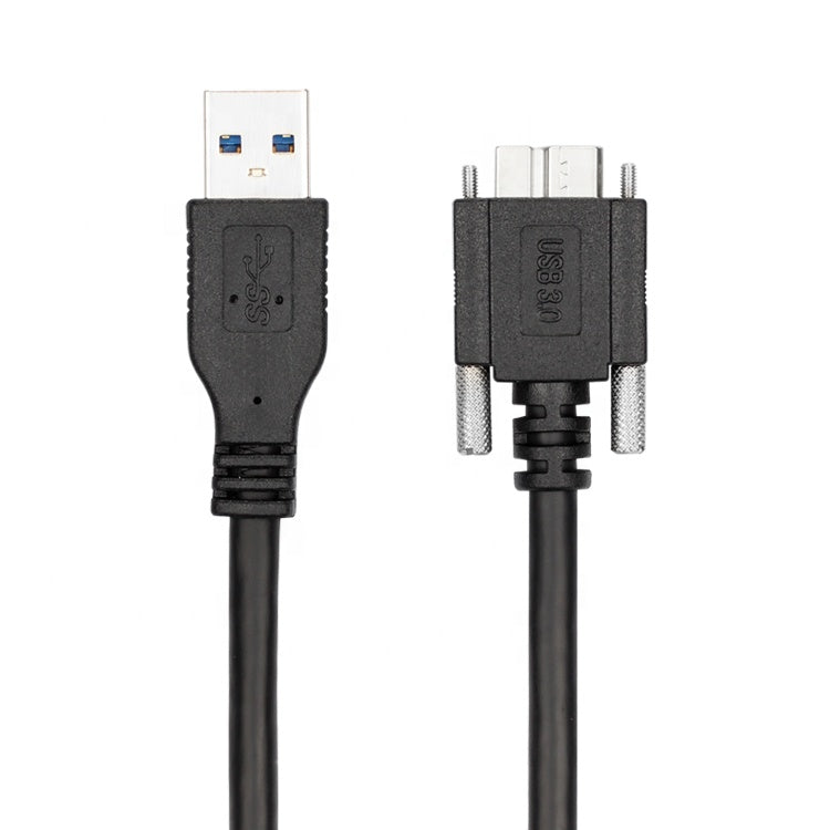 USB 3.0 A Male to USB Micro B Cable With Locking Screws 5Gbps