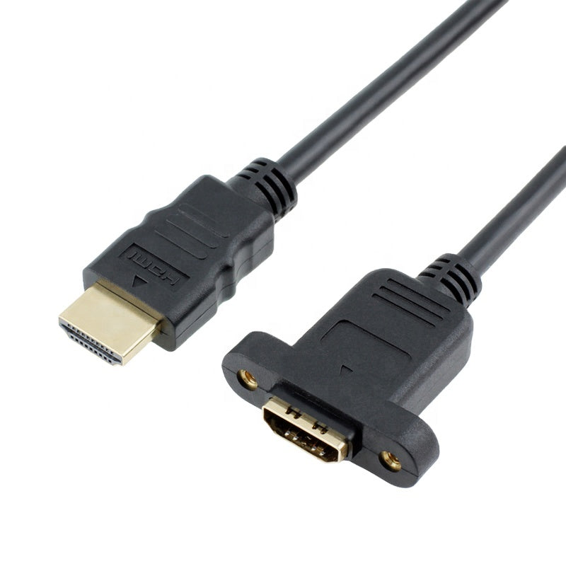 HDMI Male to Female Panel Mount Video Cable