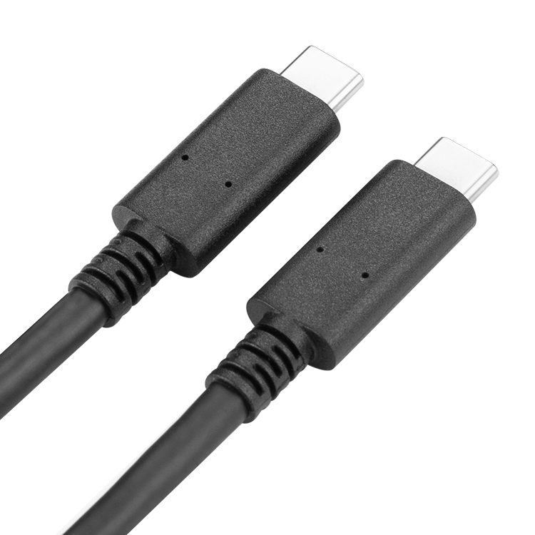 High speed USB-C data and charging cable close-up