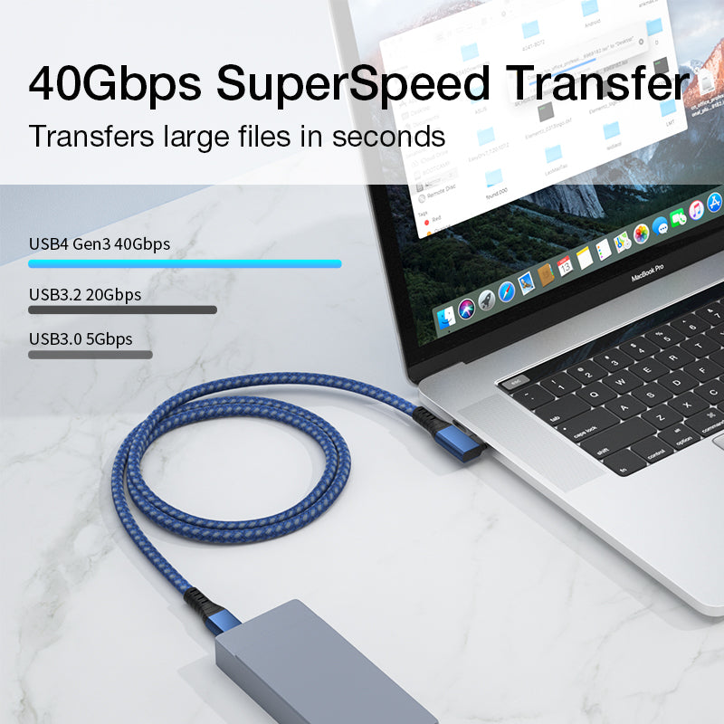 High speed USB-C cable for docking station and SSD