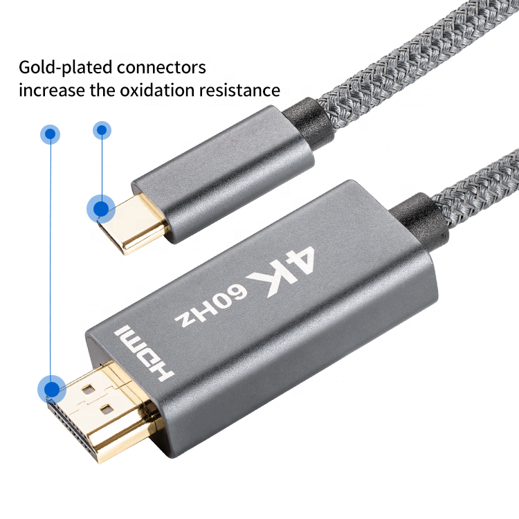 High speed USB-C to HDMI 4K@60Hz adapter cable