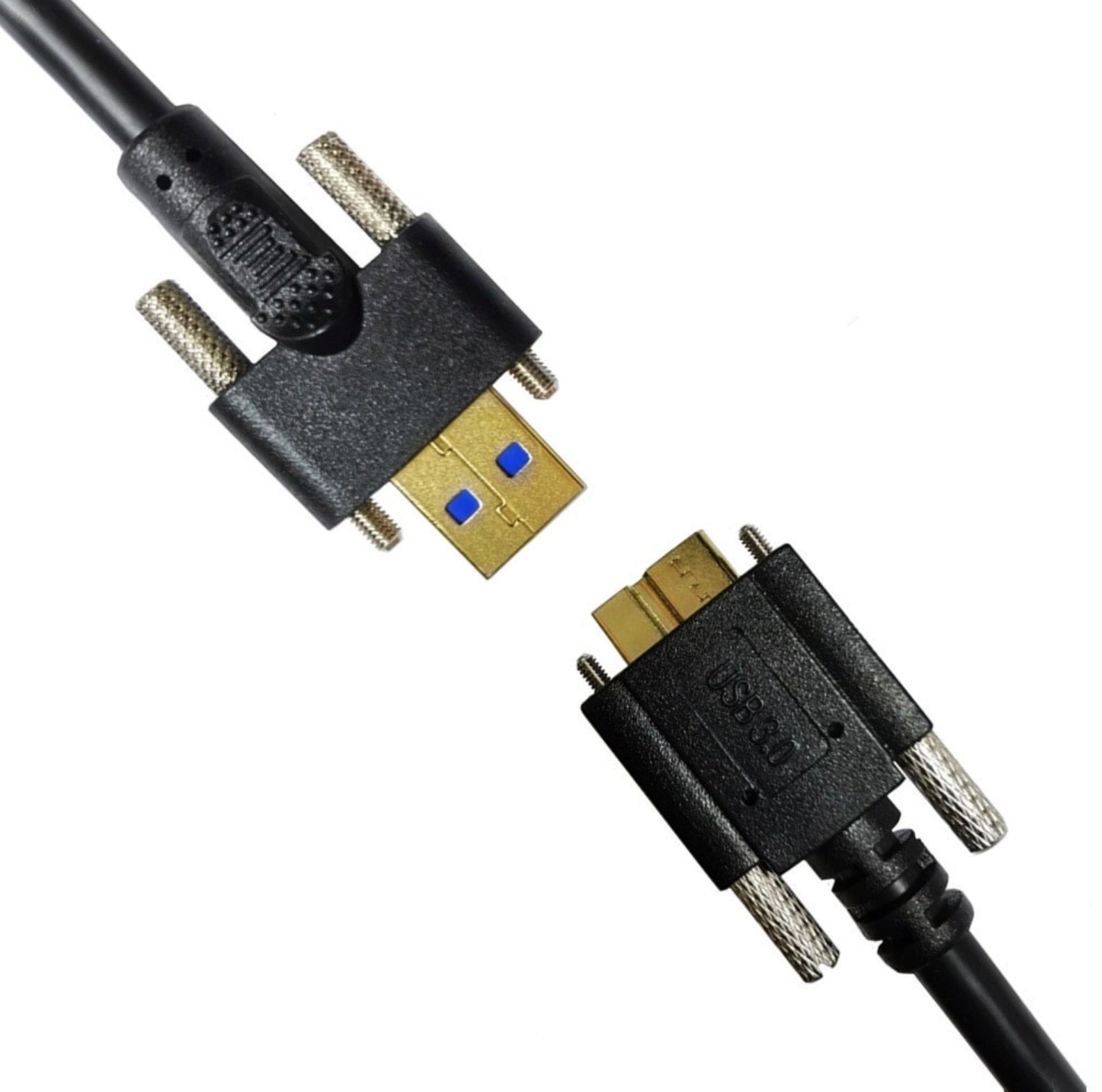 Industrial USB 3.0 Micro-B secure cable