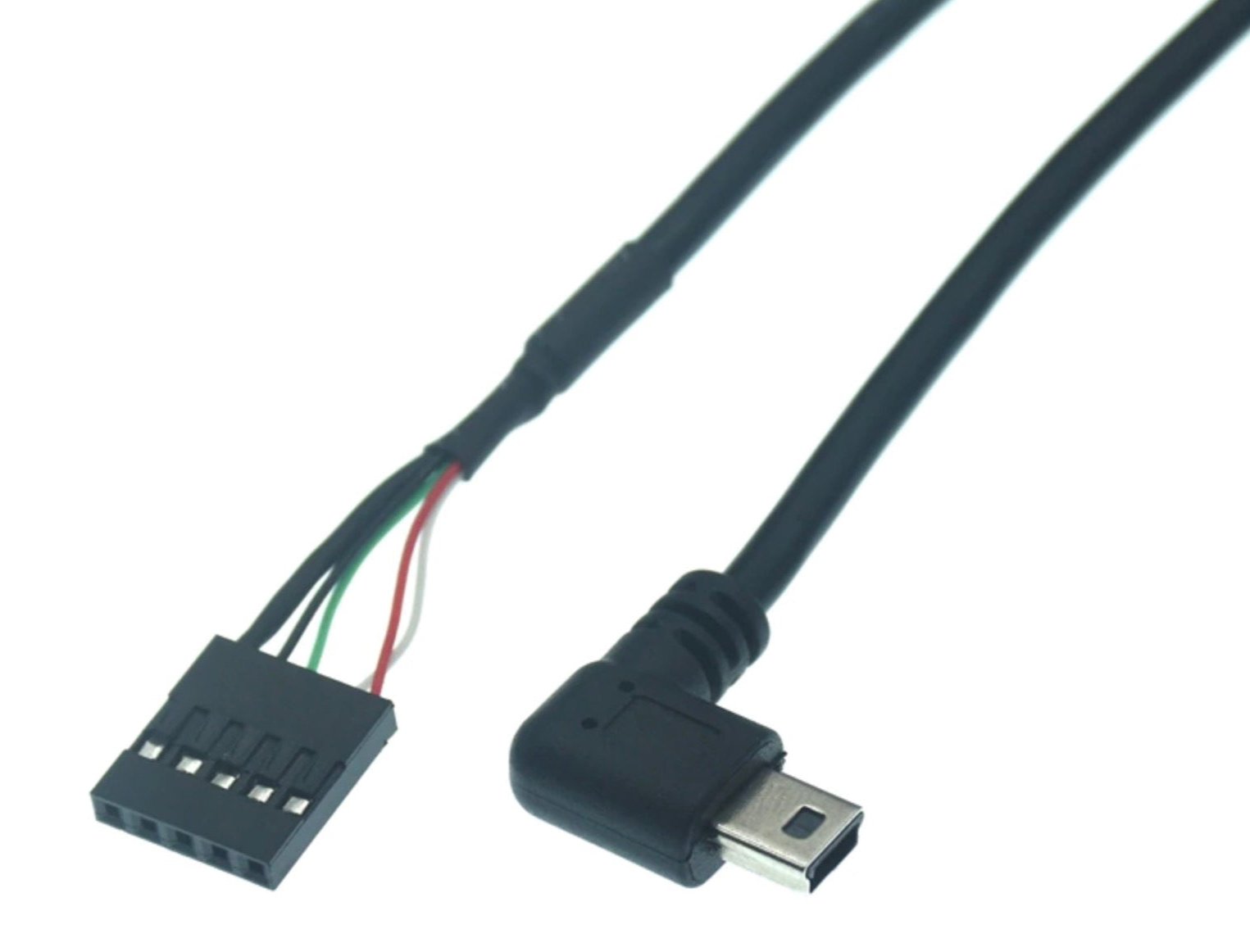 Internal USB extension cable showing 2.54 mm pitch motherboard header.