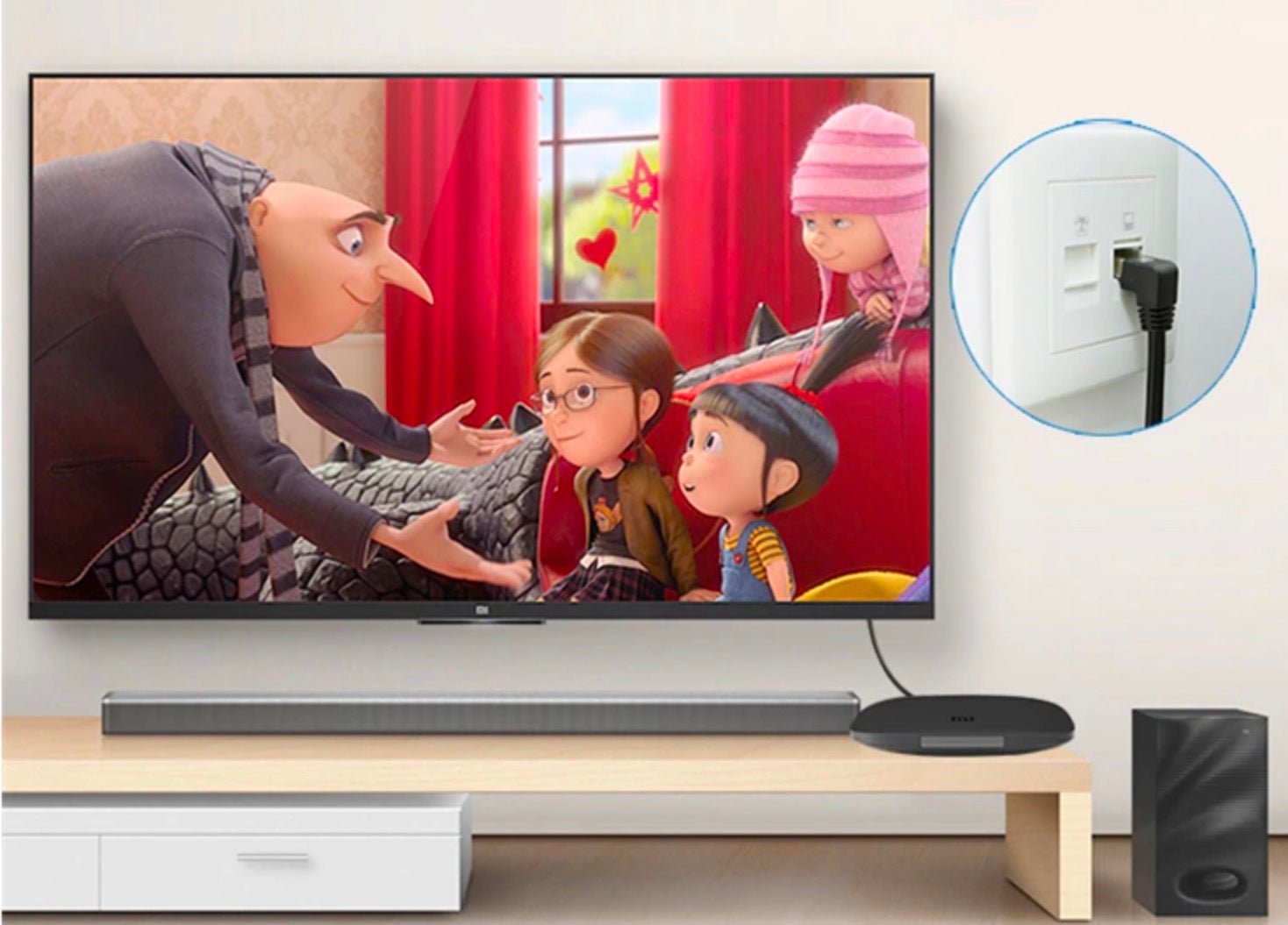 LAN RJ45 extension cable with panel mount 02