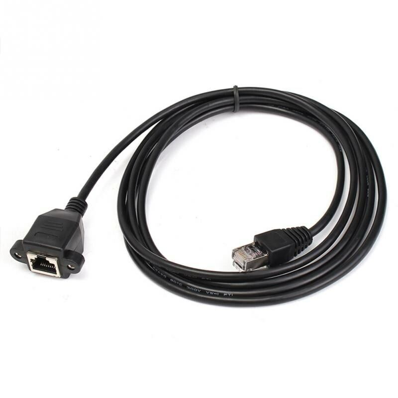 LAN extension cable with panel mount6